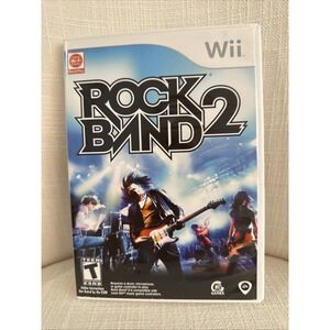 Rock Band 2 - Nintendo Wii Works Tested Game Complete EUC‎